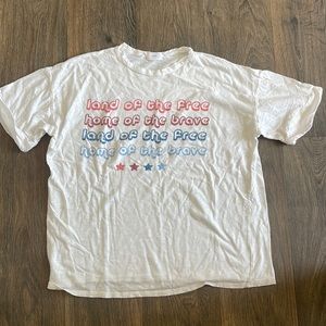 American Shirt- White- Size Medium